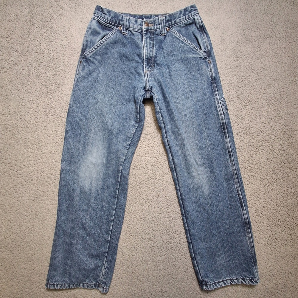 Wrangler Carpenter Jeans Mens 29x27 Fleece Lined Winter Workwear Outdoors